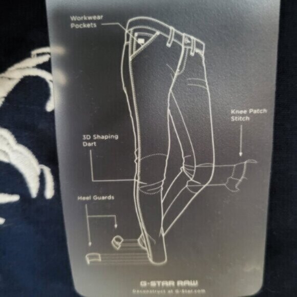 G-STAR RAW Saphire Blue Boyfriend Jeans Sz 31W x 32L - Picture 8 of 15